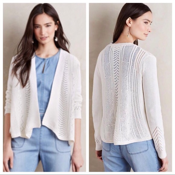 Anthropologie Sweaters - Anthropologie off white open cardigan Anthropologie Sweaters - Anthropologie off white open cardigan
